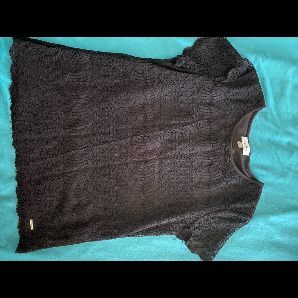 Black lace top